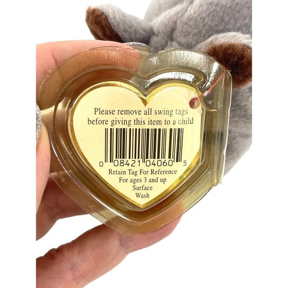 Spike the Rhinoceros Beanie Baby Vintage 1996 Retired Tush Tag Heart Tag in Case - Picture 12 of 17